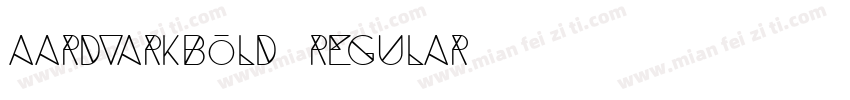 Aardvarkbold regular字体转换
